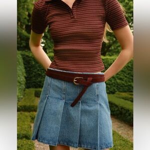 NWT H&M divided Blue Denim Mini Skirt